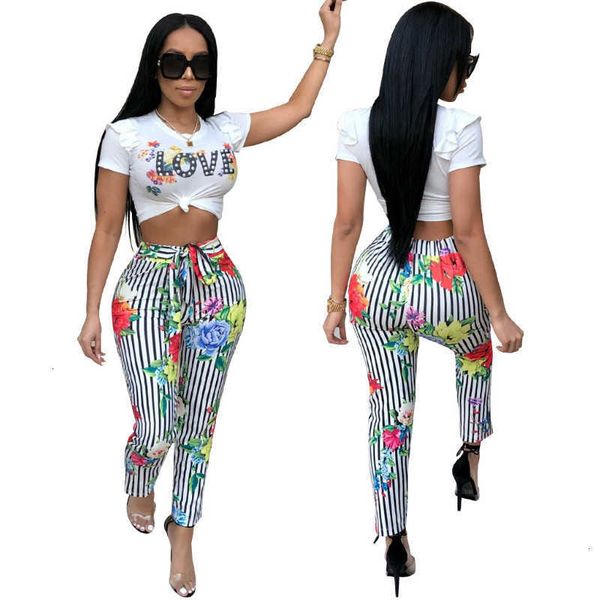 women's two piece pants suit set 2pcs letters short sleeve round collar fit tank t-shirt printed lace-up pencil fashion women trac cpg, White
women's two piece pants suit set 2pcs letters short sleeve round collar fit tank t-shirt printed lace-up pencil fashion women trac cpg, White