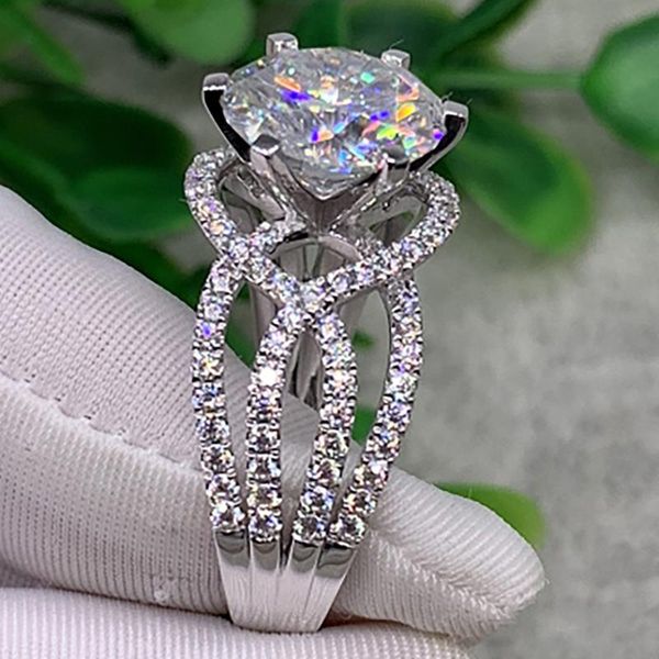 cluster rings 14k white gold 1 2 3 4 5 moissanite diamond ring women round luxury intersect wedding party engagement anniversary, Golden;silver
cluster rings 14k white gold 1 2 3 4 5 moissanite diamond ring women round luxury intersect wedding party engagement anniversary, Golden;silver