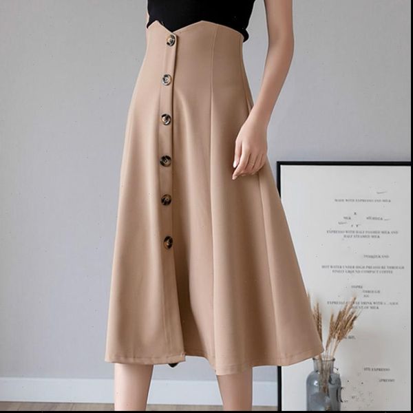 vintage fashion single breasted women skirt high waist solid color casual ol a line skirts summer faldas 3a378, Black
vintage fashion single breasted women skirt high waist solid color casual ol a line skirts summer faldas 3a378, Black
