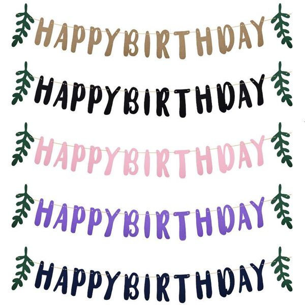 party decoration 1set happy birthday paper bunting garland banners flags for boy girl baby shower kids supplies
party decoration 1set happy birthday paper bunting garland banners flags for boy girl baby shower kids supplies