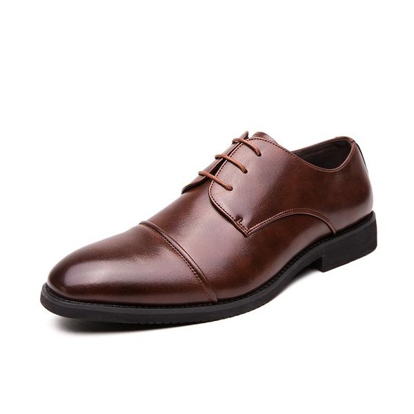 dress shoes men's leather derby elegantes comfort lace-up round toe business office wedding groom formal shoe large size male footwear, Black
dress shoes men's leather derby elegantes comfort lace-up round toe business office wedding groom formal shoe large size male footwear, Black