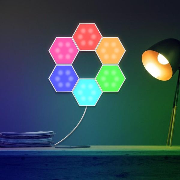 6pcs usb colorful rgb splicing lamp hexagonal induction quantum lamp honeycomb light indoor lighting
6pcs usb colorful rgb splicing lamp hexagonal induction quantum lamp honeycomb light indoor lighting