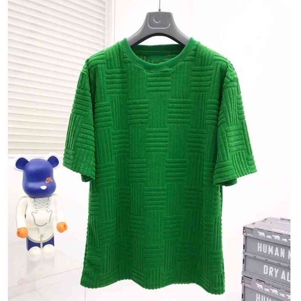 Men's T-Shirts High version summer bv green towel flocking Plaid men's and women's short sleeve T-shirt bottoming shirt K553, White;black
Men's T-Shirts High version summer bv green towel flocking Plaid men's and women's short sleeve T-shirt bottoming shirt K553, White;black