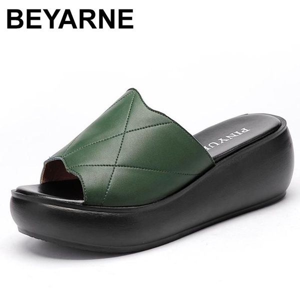 slippers beyarne women sandals 2021 ladies summer shoes wedges heels fashion genuine leather platform size 35, Black
slippers beyarne women sandals 2021 ladies summer shoes wedges heels fashion genuine leather platform size 35, Black