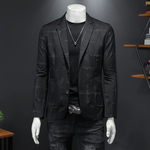 men's suits & blazers fashion menswear brand fashion jacket retro casual suit single chest stripe printed menswear, White;black
men's suits & blazers fashion menswear brand fashion jacket retro casual suit single chest stripe printed menswear, White;black