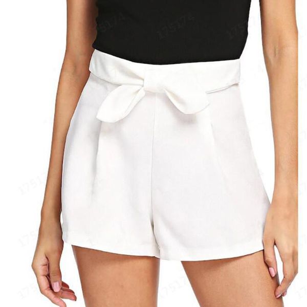casual shorts women bowknot elegant high waist shorts office lady vintage feminino plus size, White;black
casual shorts women bowknot elegant high waist shorts office lady vintage feminino plus size, White;black