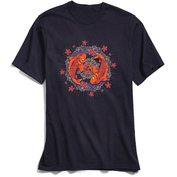 men's t-shirts koi mandala men chinese fish t shirt 100% cotton chic floral tshirt lucky birthday gift couple clothes custom tees, White;black
men's t-shirts koi mandala men chinese fish t shirt 100% cotton chic floral tshirt lucky birthday gift couple clothes custom tees, White;black