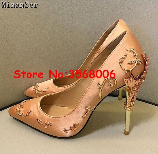 dress shoes wedding party super thin heels pumps slip-on metal leaves pointed toe silk woman high women, Black
dress shoes wedding party super thin heels pumps slip-on metal leaves pointed toe silk woman high women, Black