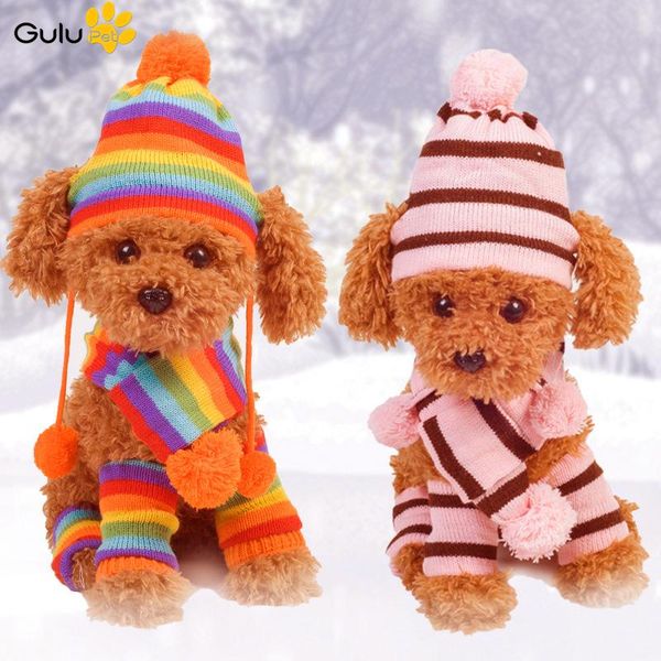 dog apparel 3pcs/set cute pet winter warm round ball hat scarf footwear sloves sets cat hand-woven clothes for animals within 6kg
dog apparel 3pcs/set cute pet winter warm round ball hat scarf footwear sloves sets cat hand-woven clothes for animals within 6kg
