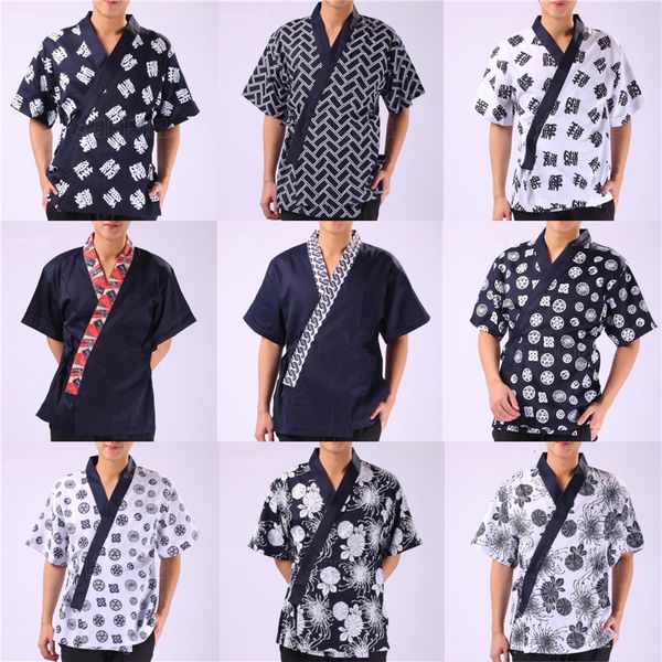 2021 new 17color sushi restaurant work wear chef uniforms food service print short sleeve japanese style kitchen cook jacket clothing 09ka, Red
2021 new 17color sushi restaurant work wear chef uniforms food service print short sleeve japanese style kitchen cook jacket clothing 09ka, Red
