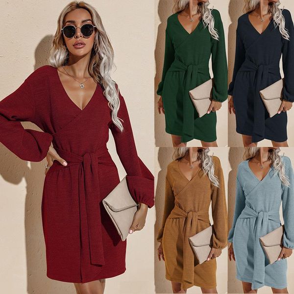 casual dresses elegant dress for women long sleeve v-neck pencil solid party evening pullover high waist midi autumn winter 2021, Black;gray
casual dresses elegant dress for women long sleeve v-neck pencil solid party evening pullover high waist midi autumn winter 2021, Black;gray