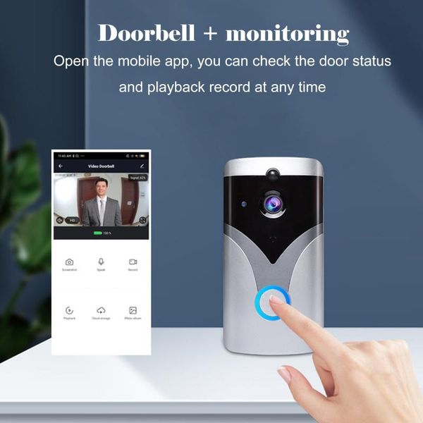 hd 1080p smart wifi video doorbell camera visual intercom night vision ip door bell wireless security cameras #3
hd 1080p smart wifi video doorbell camera visual intercom night vision ip door bell wireless security cameras #3