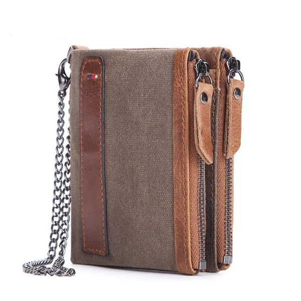 wallets crazy horse leather men fashion genuine short anti rfid theft oil wax canvas double zip coin purse card holders, Red;black
wallets crazy horse leather men fashion genuine short anti rfid theft oil wax canvas double zip coin purse card holders, Red;black