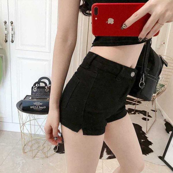 south korea 2021 new tight bag buttocks show thin stretch high waist denim women's summer pants shorts trend, White;black
south korea 2021 new tight bag buttocks show thin stretch high waist denim women's summer pants shorts trend, White;black