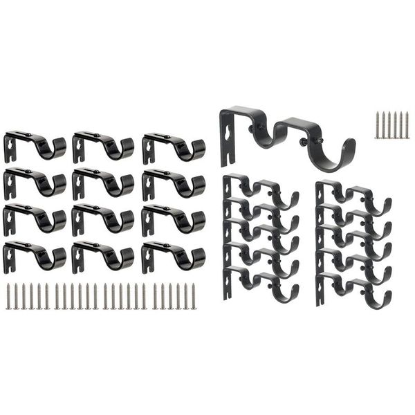 shower curtains 12pcs curtain rod brackets, hanging hang brackets for 1inch and 5/8inch
shower curtains 12pcs curtain rod brackets, hanging hang brackets for 1inch and 5/8inch