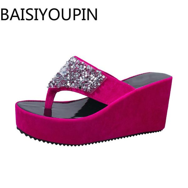 slippers 2021 women daily wedges flip flops women's sequins clip toe sandals muffin bottom ladies rhinestone outdoor beach shoes, Black
slippers 2021 women daily wedges flip flops women's sequins clip toe sandals muffin bottom ladies rhinestone outdoor beach shoes, Black
