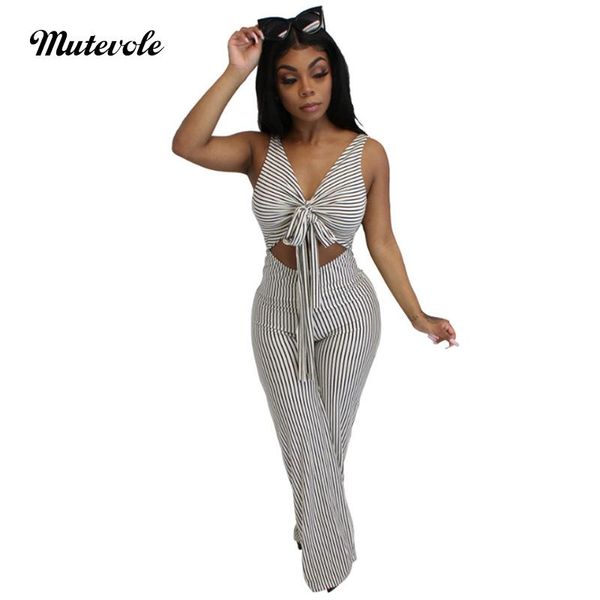 women's jumpsuits & rompers mutevole women summer v neck stripe jumpsuit casual wide leg sleeveless bandage bodycon open front party, Black;white
women's jumpsuits & rompers mutevole women summer v neck stripe jumpsuit casual wide leg sleeveless bandage bodycon open front party, Black;white