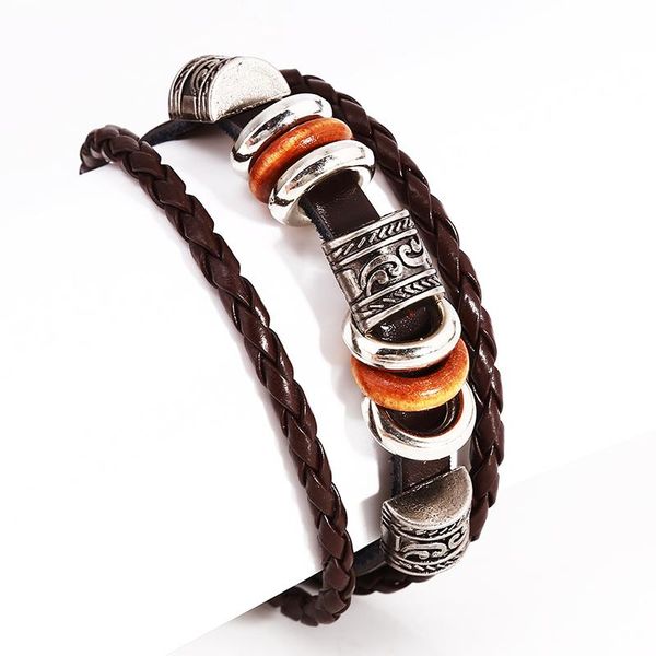 beaded, strands winter bracelet men casual handmade beaded bracelets easy hook brown leather hand braided vintage punk women jewelry, Black
beaded, strands winter bracelet men casual handmade beaded bracelets easy hook brown leather hand braided vintage punk women jewelry, Black