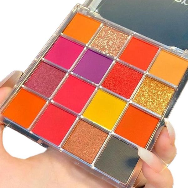 eye shadow 16 color eyeshadow palette european and american makeup colorful shimmer glitter matte powder pressed set
eye shadow 16 color eyeshadow palette european and american makeup colorful shimmer glitter matte powder pressed set