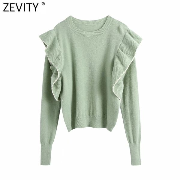 zevity new women sweet cascading ruffle solid knitting sweater female o neck long sleeve casual chic pullovers pleated s493 210218, White;black
zevity new women sweet cascading ruffle solid knitting sweater female o neck long sleeve casual chic pullovers pleated s493 210218, White;black