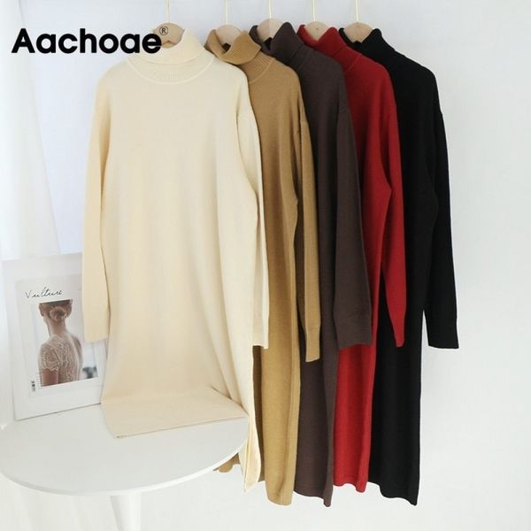 aachoae base casual solid midi dress women turtleneck batwing long sleeve loose knitted dress leisure straight dress femme robe 210224, Black;gray
aachoae base casual solid midi dress women turtleneck batwing long sleeve loose knitted dress leisure straight dress femme robe 210224, Black;gray