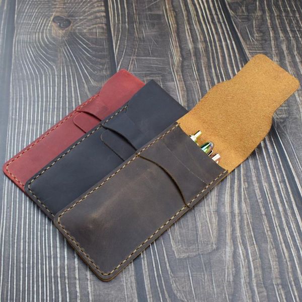 pencil bags handmade genuine leather pen holder retro vintage portable self-locking pencilcase writing materials office school supplies
pencil bags handmade genuine leather pen holder retro vintage portable self-locking pencilcase writing materials office school supplies