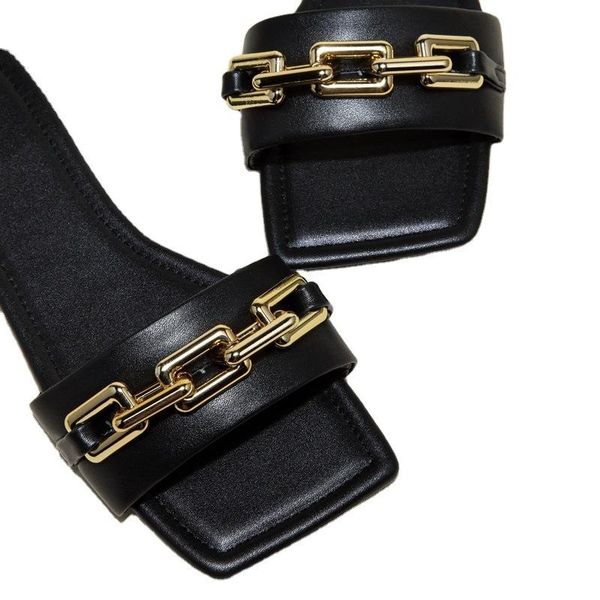 women's shoes spring 2021 fashion chain slipper soft soled comfortable non-slip outdoor slipper plus shoes, Black
women's shoes spring 2021 fashion chain slipper soft soled comfortable non-slip outdoor slipper plus shoes, Black