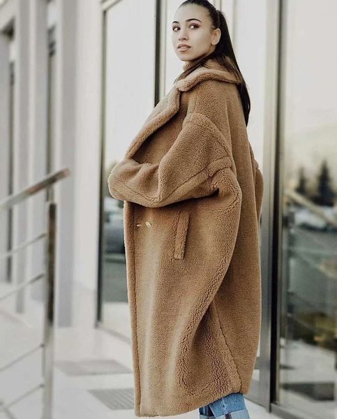 fashion loose autumn and winter thin new solid color thickened long sleeve big lapel cashmere coat women's fashion luxury, Black
fashion loose autumn and winter thin new solid color thickened long sleeve big lapel cashmere coat women's fashion luxury, Black