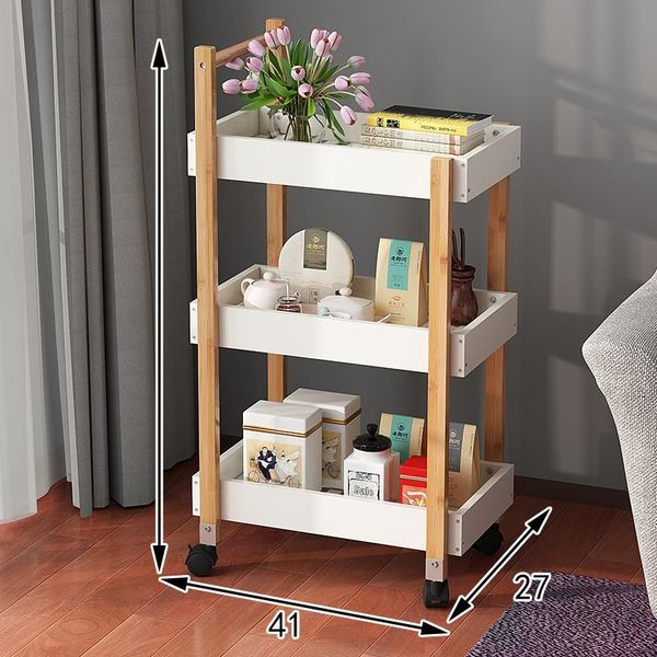 modern simple floor standing mobile shelf multi storey storage rack in bedroom phyllostachys pubescens multifunctional trolley
modern simple floor standing mobile shelf multi storey storage rack in bedroom phyllostachys pubescens multifunctional trolley