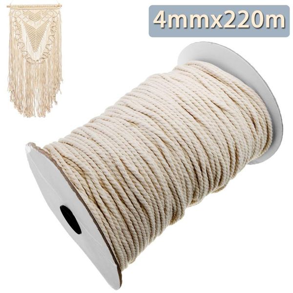 beige cotton cord rope 4mm*220m 3 strands natural braided twisted cotton macrame cord rope diy handmade multifunctional tools, Black;white
beige cotton cord rope 4mm*220m 3 strands natural braided twisted cotton macrame cord rope diy handmade multifunctional tools, Black;white