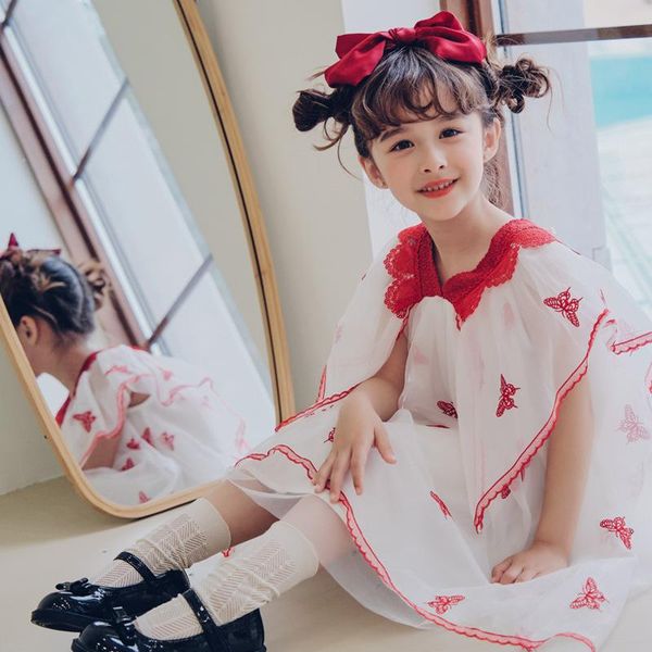 girl's dresses fashion print mesh dress for girls lace v neck loose hem gowns kids children birthday wedding party clothing 3-14y, Red;yellow
girl's dresses fashion print mesh dress for girls lace v neck loose hem gowns kids children birthday wedding party clothing 3-14y, Red;yellow