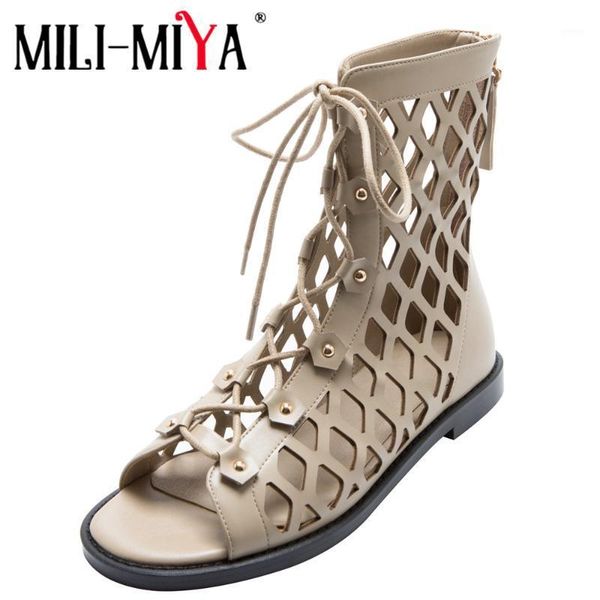 boots mili-miya fashion hollow women cow leather cool ankle lace up zipper thick heels solid color plus size 34-43 handmade1, Black
boots mili-miya fashion hollow women cow leather cool ankle lace up zipper thick heels solid color plus size 34-43 handmade1, Black