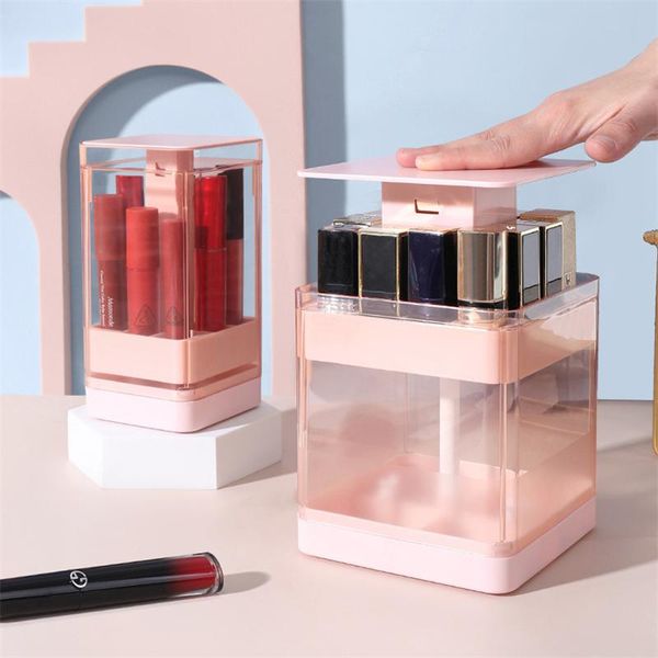 storage boxes & bins deskpress lift lipstick box plastic multi-grid holder rack dustproof with lid makeup organizer
storage boxes & bins deskpress lift lipstick box plastic multi-grid holder rack dustproof with lid makeup organizer