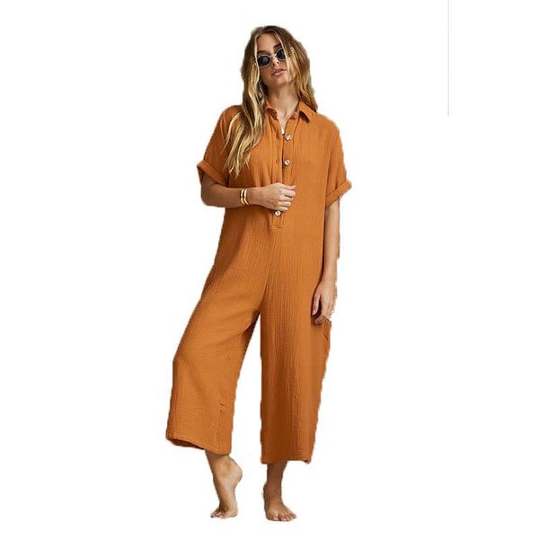 women's jumpsuits & rompers solid cotton and linen turn down collar women jumpsuit romper casual wide leg pant bodysuit summer 2021, Black;white
women's jumpsuits & rompers solid cotton and linen turn down collar women jumpsuit romper casual wide leg pant bodysuit summer 2021, Black;white