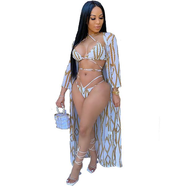 swimsuit 2020 summer new women's bikini beach set, White;black