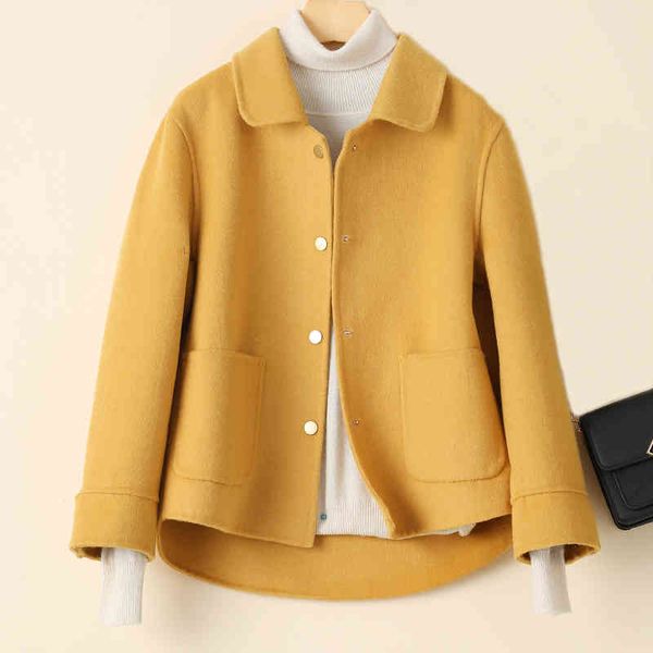 women's wool & blends fashion 100% coat autumn short woman jacket winter korean clothing s manteau femme wpy1430, Black
women's wool & blends fashion 100% coat autumn short woman jacket winter korean clothing s manteau femme wpy1430, Black