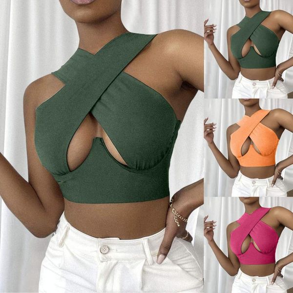 women's blouses & shirts fashionable blouse crisscross cut out vest halter wrap crop casual solid cami tank hollow v-neck, White
women's blouses & shirts fashionable blouse crisscross cut out vest halter wrap crop casual solid cami tank hollow v-neck, White