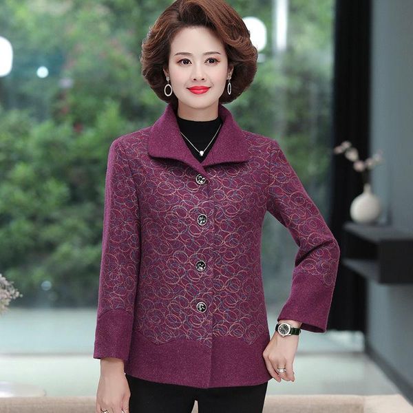 women's wool & blends 2021 autumn winter women warm thick mink velvet coat female long sleeve loose cashmere middle aged outerwear y799, Black
women's wool & blends 2021 autumn winter women warm thick mink velvet coat female long sleeve loose cashmere middle aged outerwear y799, Black