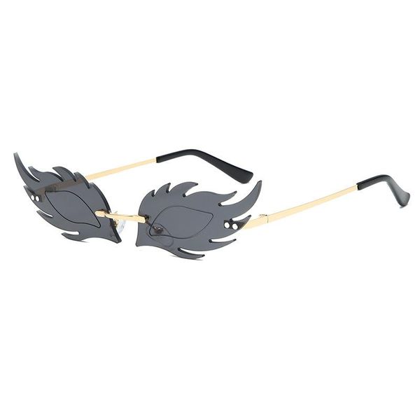 sunglasses unique fire flame women men 2021 trending products rimless wave party festival feminino, White;black
sunglasses unique fire flame women men 2021 trending products rimless wave party festival feminino, White;black