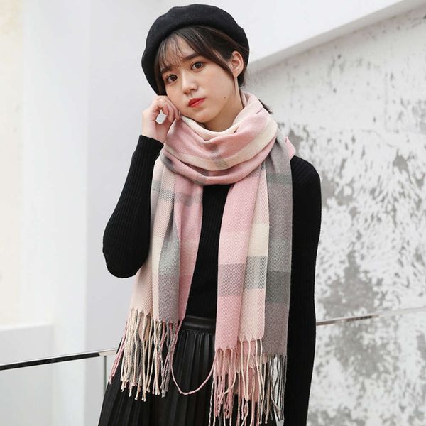 winter plaid scarf women's knitting tassel shawl 2019 new korean cashmere like warm neck, Blue;black
winter plaid scarf women's knitting tassel shawl 2019 new korean cashmere like warm neck, Blue;black