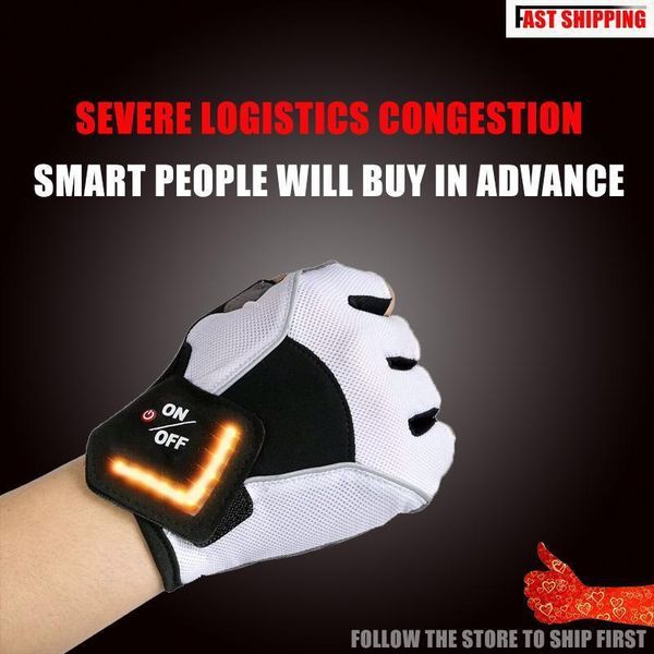 cycling gloves led turn signal half finger anti-slip sweat bicycle left-right hand anti mtb road bike sports, Black
cycling gloves led turn signal half finger anti-slip sweat bicycle left-right hand anti mtb road bike sports, Black