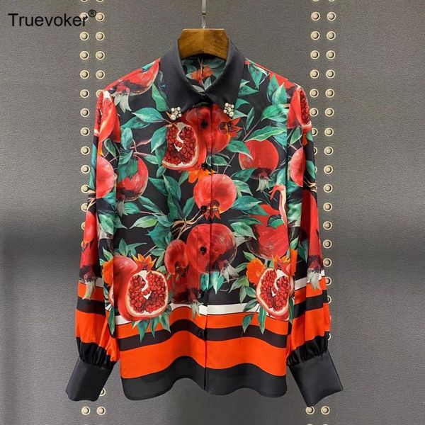 truevoker european high street lady 100% silk blouse women lantern sleeve red pomegranate fruit print luxury, White
truevoker european high street lady 100% silk blouse women lantern sleeve red pomegranate fruit print luxury, White