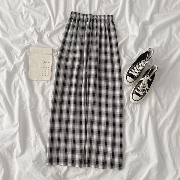plaid pants women high waist korean style checkered pants 2021 autumn wide leg pants for women jokers trousers women, Black;white
plaid pants women high waist korean style checkered pants 2021 autumn wide leg pants for women jokers trousers women, Black;white