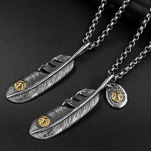 chains feather necklace mens stainless steel necklaces anchor pendants gifts for accessories hip hop punk chain wholesale, Silver
chains feather necklace mens stainless steel necklaces anchor pendants gifts for accessories hip hop punk chain wholesale, Silver