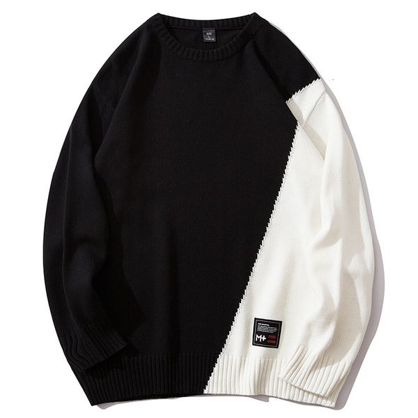 2021 fashion men black white patchwork autumn mens long sleeve knit t hip hop man pullovers tee shirt koszulka 7dct, White;black
2021 fashion men black white patchwork autumn mens long sleeve knit t hip hop man pullovers tee shirt koszulka 7dct, White;black