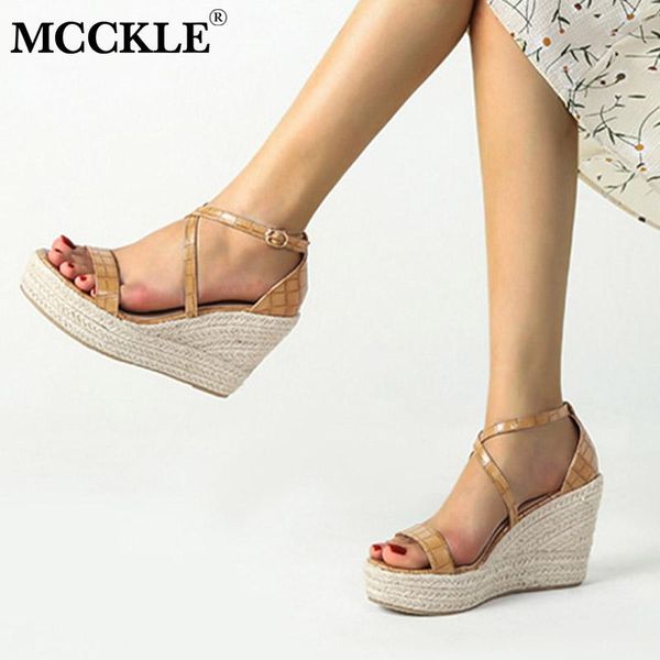 sandals mcckle women wedges ladies platform shoes summer cross buckle strap fashion high heels woman pumps peep toe female, Black
sandals mcckle women wedges ladies platform shoes summer cross buckle strap fashion high heels woman pumps peep toe female, Black