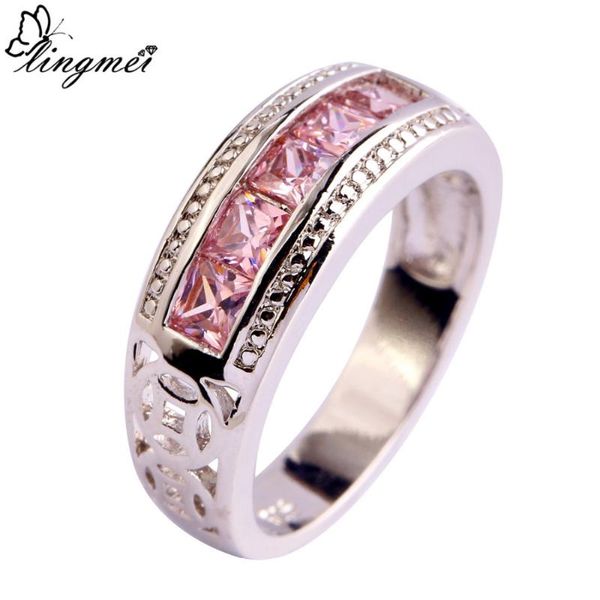 wedding rings lingmei drop pink cz silver 925 ring jewelry for women gift size 6 7 8 9 10 engagement wholesale, Slivery;golden
wedding rings lingmei drop pink cz silver 925 ring jewelry for women gift size 6 7 8 9 10 engagement wholesale, Slivery;golden