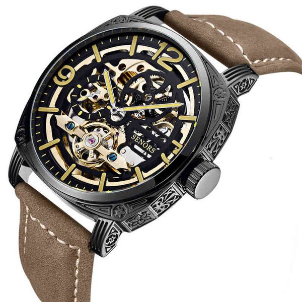 engraving automatic 3d design hollow black gold case leather skeleton mechanical watches men luxury brand, Slivery;brown
engraving automatic 3d design hollow black gold case leather skeleton mechanical watches men luxury brand, Slivery;brown