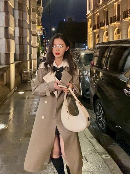 women's trench coats vintage patchwork 2021 ladies" double breasted coat classic fall winter female outerwear chic overcoat 013, Tan;black
women's trench coats vintage patchwork 2021 ladies" double breasted coat classic fall winter female outerwear chic overcoat 013, Tan;black