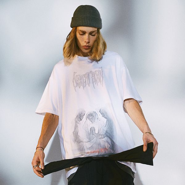 wxwovdy spring and summer new guochao brand loose style neutral dark department off shoulder half sve tee large short sve t-shirt men, White;black
wxwovdy spring and summer new guochao brand loose style neutral dark department off shoulder half sve tee large short sve t-shirt men, White;black